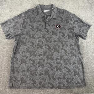 Georgia Bulldogs Tommy Bahama Silk Floral Hawaiian Shirt Mens 2XLB Big & Tall